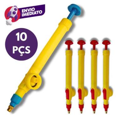 Imagem de Kit Pulverizador Manual Acoplável Garrafa Pet Pressão Borrifador Com M