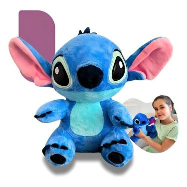 Imagem de Pelúcia Lilo Stitch Ursinho Disney Infantil Urso Fofinho Azu
