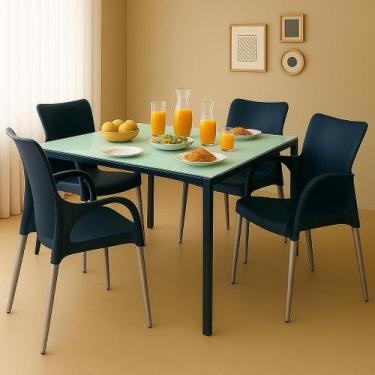 Imagem de Kit 4 Cadeiras De Escritório Jantar Setúbal - XPLAST