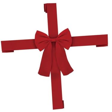 Imagem de Esquirla Laço de Natal para Armário, Guirlanda de Natal, Grande Laço para Embrulho de Festas, Decorações Vermelhas para Armário, Árvore de Natal, Móveis e Sala