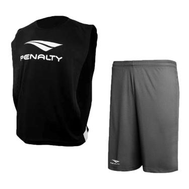 Imagem de Kit Futebol Penalty Colete + Calção Juvenil