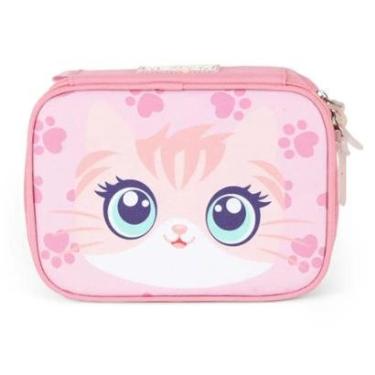 Imagem de Estojo Grande Box 100 Pens Bolsinha Porta Lapis Up4you Gato-Feminino