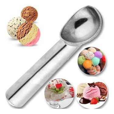 Imagem de 2X Colher Concha De Sorvete Bola Térmica Alumínio Profission
