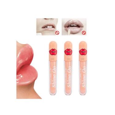 Imagem de Pacote de brilho labial com 3 brilhos labiais volumizantes - Lightbek 