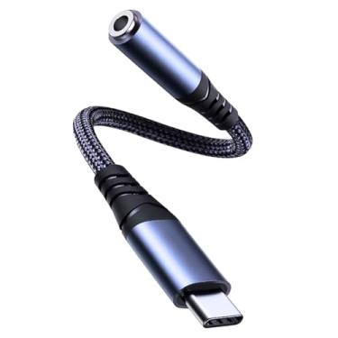 Imagem de Adaptador USB‑C para P2 3,5mm com DAC 16‑bit/48kHz, microfone e controles – compatível iPhone 15/16/17, Galaxy S23/S24/S25, Pixel 8/9, iPad, MacBook, PS5 e Switch