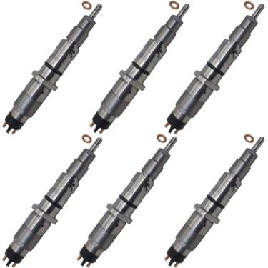 Imagem de HATRYIDA 6 peças de injeção de combustível 0986435522 para Hyundai R320LC-7A R320LC-9 R350LC-9 R360LC-7A R380LC-9 R380LC-9DM R380LC-9MH R430LC-9 Escavadeira de esteiras