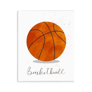 Imagem de Stupell Industries Let's Play Ball Basketball Wall Plaque Art, design por Christine Simpson Art, 14 x 11