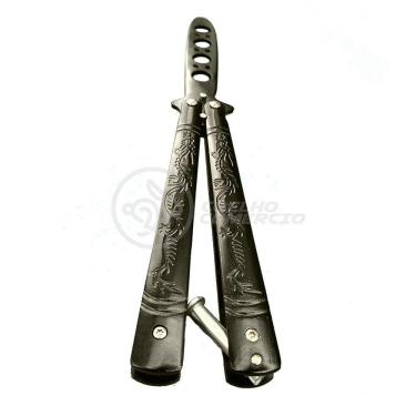 Imagem de Knife Black Butterfly Preta Borboleta Dobrável De Aço