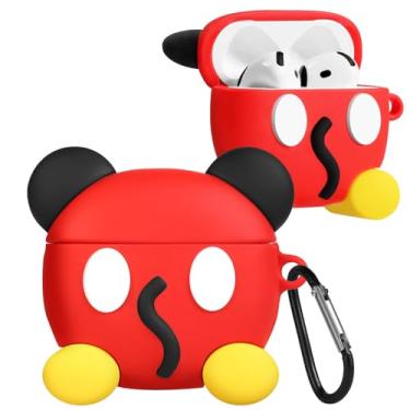 Imagem de Joyleop Capa para Airpods 4 – Linda para mulheres, meninas, meninas, crianças, Kawaii, anime, exclusivo desenho animado Miki 3D, capa protetora de silicone macio para AirPods 4ª geração 2024 capa com