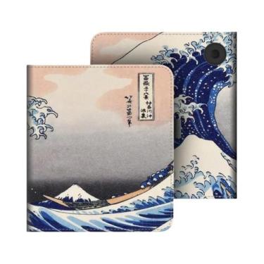Imagem de Capa De Couro De 7 Polegadas Para KOBO Libra Color Libra 2 Libra H2O C