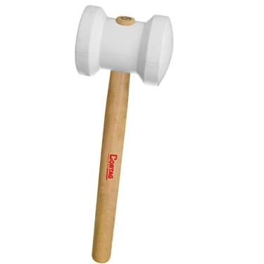 Imagem de Martelo De Borracha Branco 80mm 1000g Cortag 61279 – Resistente E Profissional