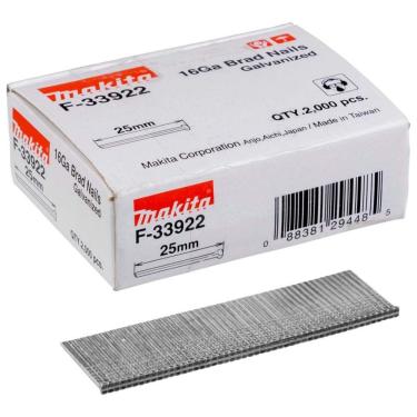 Imagem de Pinos De Aço Tipo T 25mm Para Pinador Makita F-33922