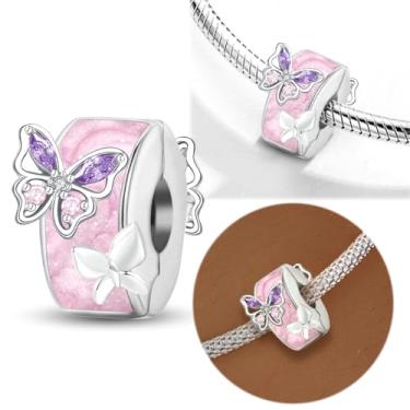 Imagem de 1 peça de berloque de prata elegante para mulheres, faça você mesmo e roupa diária combinando joias decoração presente para mamãe, 11.7*8.2mm, Prata, Sem Pedra Preciosa