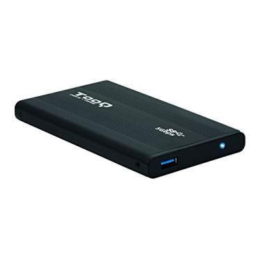 Imagem de TOOQ Capa externa tqe-2524b para disco rígido SATA I/II/III de 2,5 polegadas para USB 3.0, preta