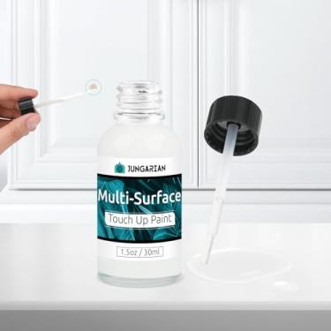 Imagem de Jungarian Tinta de retoque branca, caneta de tinta de retoque multisuperfície para gabinete, móveis, parede, porcelana, capa de pintura de eletrodomésticos semi brilhante, tinta interna e externa, 30