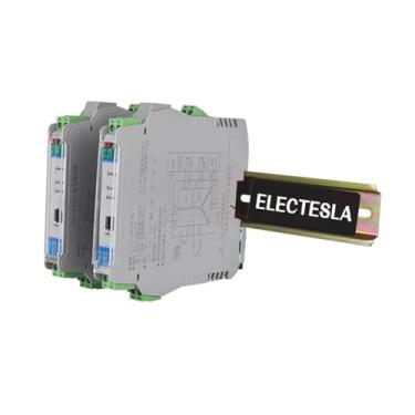 Imagem de Transmissor de temperatura termopar módulo de montagem em trilho DIN 4-20 mA 0-10V 1 em 1 saída K B J E S T (1 entrada 2 saídas, entrada T -200-400C)