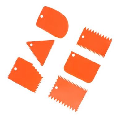 Imagem de Acouto Conjunto de Ferramentas de Raspador de Argila de Plástico Laranja de 6 Unidades Escultura de Argila Macia - Durável, Fácil de Pendurar, Artesanato e Projetos Finos Ideais, Design Não Deformante, Uso Duradouro