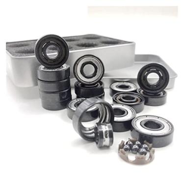 Imagem de Si3n4 Speed Bearing 608z Black Hybrid Ceramic 6 Ball Skateboard Bearing 608 Longboard 8mm Scooter Bearing