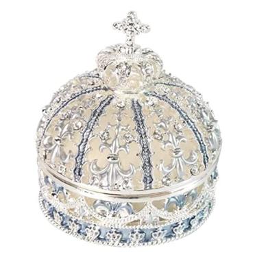 Imagem de Organizador de joias caixa de joias coroa caixa de joias anel bugiganga caixa de presente de casamento Natal aniversário caixa de armazenamento caixa de joias armazenamento de exibição de joias