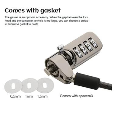 Imagem de Generic Segurança de Combinação de Senha de Bloqueio de Cabo de Bloqueio de Laptop - Proteção Antifurto Forte para Computador Notebook - Viajantes
