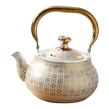 Imagem de Bothyi Chaleira elétrica para chá, água e leite com infusor, em aço inoxidável, ideal para festas, uso doméstico, camping restaurantes.