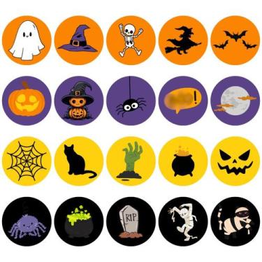 Imagem de Cartela de Adesivos Hallowen 1 - EFD COLORS