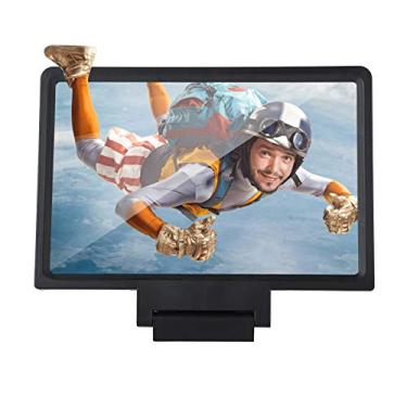 Imagem de Generic A Lupa de Tela do Telefone Hd Amplia o Suporte para Leitura de Idosos, Lupa de Vídeo Móvel de 7 Polegadas para Todos Os Tipos de Telefones Preto (Preto)