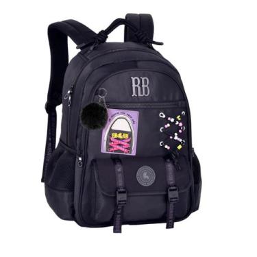 Imagem de Mochila de Costas Rebecca Bonbon Passeio Escolar - Clio Style, Preto