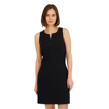 Imagem de Spyder Vestido feminino de crepe texturizado sem mangas Ripstop, Preto, GG