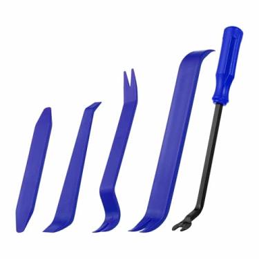 Imagem de HARFINGTON Kit de ferramentas de remoção de acabamento de carro de plástico sem arranhões Conjunto de ferramentas de remoção de prendedor automático de plástico para portas de carro painel interior de