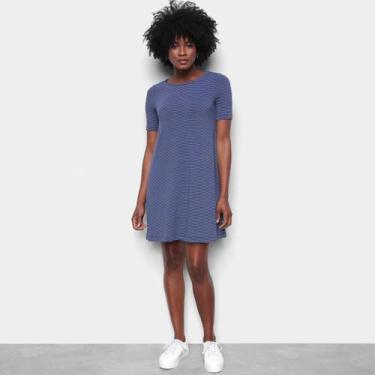 Imagem de Vestido GAP Listrado Feminino, Azul, EP