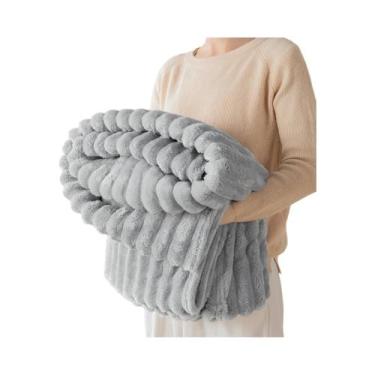 Imagem de Cobertor De Flanela Grosso E Quente Confortável Para Quartos Sofás Cam