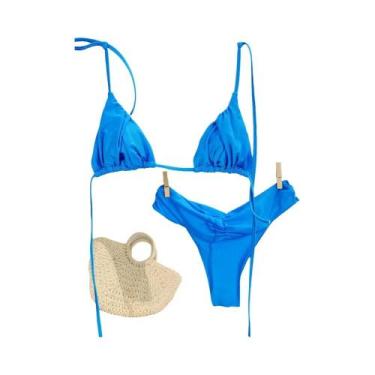 Imagem de Conjunto De Biquíni De Corte Alto Para Mulheres, Moda Sexy Com Bandage