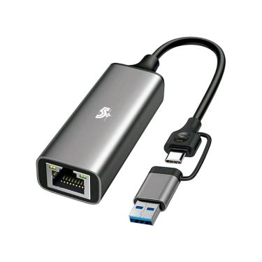 Imagem de Adaptador USB-C Para RJ45 - Gigabit Ethernet - Adaptador USB - 018-7548