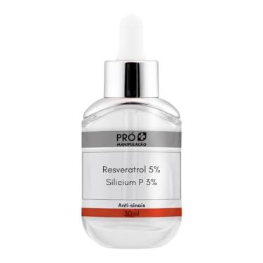 Imagem de Pró Manipulação Sérum Facial Resveratrol 5% + Silicium P 3% Anti-Sinais Antioxidante, 30ml