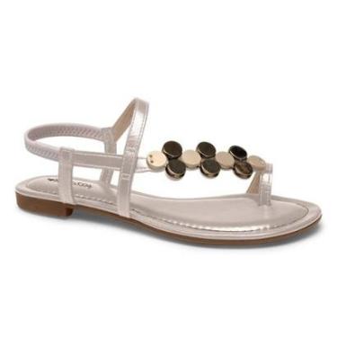 Imagem de Sandalia Rasteira Feminina Mississipi Aplique Chic Moda Casual Ref: J0421-Feminino