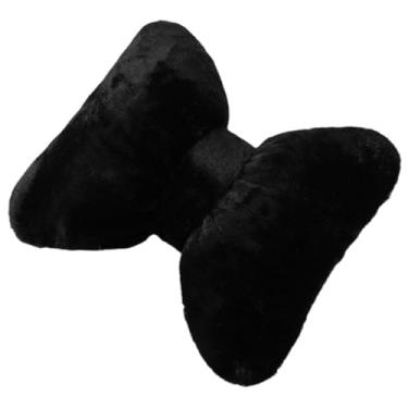 Imagem de Fenteer Almofada com laço para sofá, decoração de casa, almofada de cabeceira para escritório, sala de estudos, cadeira de carro, Preto