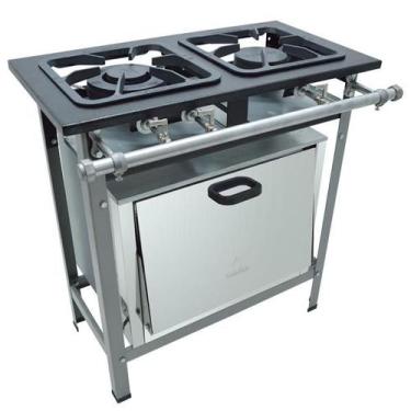 Imagem de Fogão Stori Max Pintado 2 Bocas Forno 1QD 1QS M10 Metalmaq