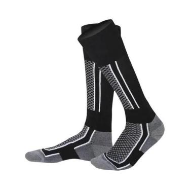 Imagem de Meias Térmicas Grossas De Inverno Para Esqui, Caminhada E Esportes Ao 