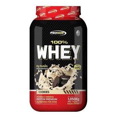 Imagem de Whey Protein 100% Concentrado - 1.050 kg - Prosize, Cookies