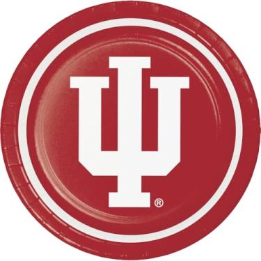 Imagem de Trendware Pratos de papel da Universidade de Indiana, 48 unidades