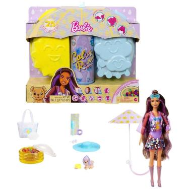 Imagem de Boneca Barbie Color Reveal com 7 Surpresas, Mudança de Cor e Acessórios, Série Sunshine e Sprinkles