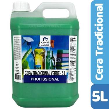 Imagem de Cera Tradicional Com Carnaúba Para Pisos 5 Litros Cor Incolor ou Verde