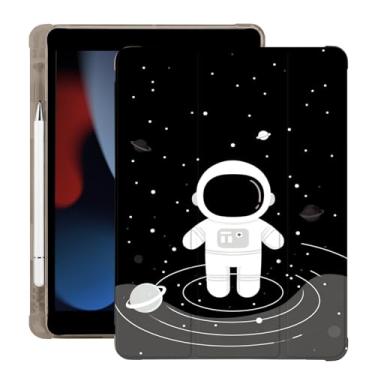 Imagem de BlHMCASE Capa fofa astronauta espacial para iPad (A16) 11ª geração 2025, para iPad 10ª geração, capa de 10,9 polegadas 2022 com suporte para lápis, hibernar/despertar automático, capa traseira de TPU