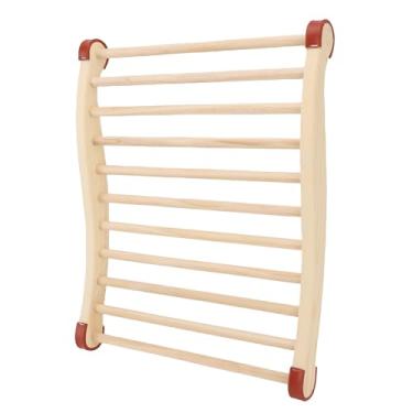 Imagem de Mingzhe Sauna Encosto de Madeira Antiderrapante Em Forma de S Kit Suporte para Costas para Sauna Com Almofada Chapéu Chinelos
