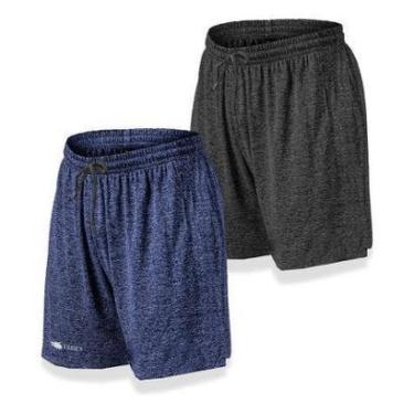 Imagem de Kit 2 Short Bermuda Leve Dry  Academia Treino-Masculino