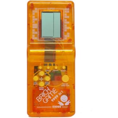 Imagem de Mini Game Retro Portátil Clássico Brick Game 9999 in 1 - Cores Azul, Laranja, Verde e Vermelho (Laranja)