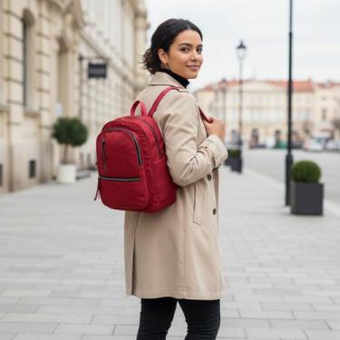 Imagem de Mochila Costa Feminina Casual Trabalho Estilo Praticidade Resistência 