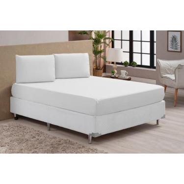 Imagem de Jogo De Lençol Casal 3 Peças Percal 100% Algodão - Jire Bordados, Bran