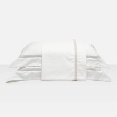 Imagem de Artelassê Jogo de Lençol King 300 fios Selina Off White/Kaki